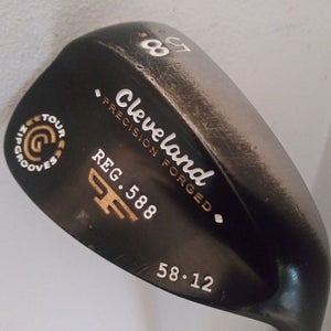 Cleveland 588 Forged Black Pearl Lob Wedge 58* 12* (Steel) LW Golf Club