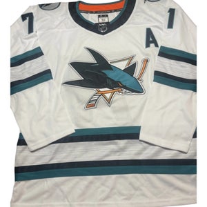 San Jose Sharks Celebrini Away Hockey Jersey