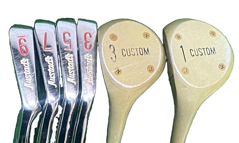 Austad's Junior Senator Pro Model Golf Set 1w,3w,3i,5i,7i,9i LH Youth Steel Nice