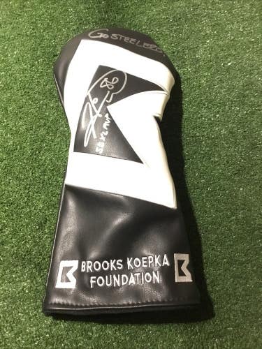 Grindin Golf Co Oks Koepka Foundation Hines Ward Signed Driver Head Cover