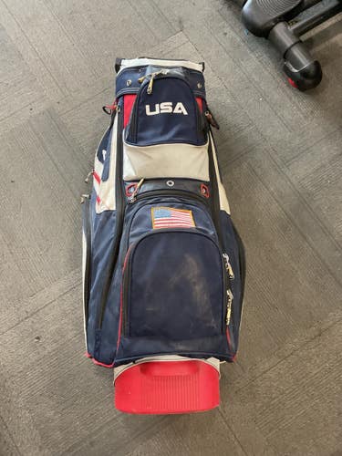 Used Sun Mountain C130 USA CART BAG Mens Cart Bag Navy Blue 11614-S000240329