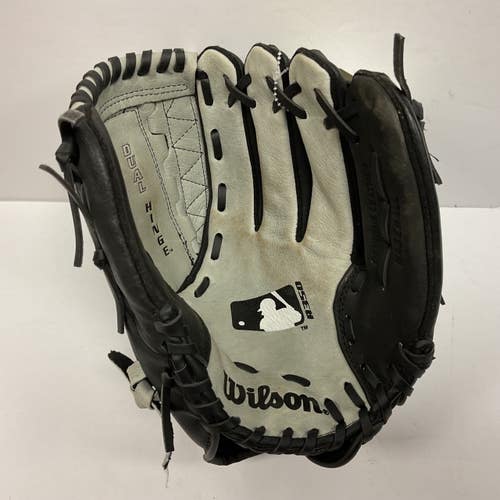 Used Wilson A350 A0350TR115 Baseball Glove RH Throw Black And Silver 11 1/2" 11855-S000207165