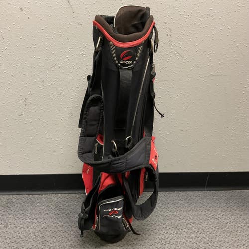 Used Hunter PURE FLITE Jr Stand Bag Black And Red 11855-S000207099