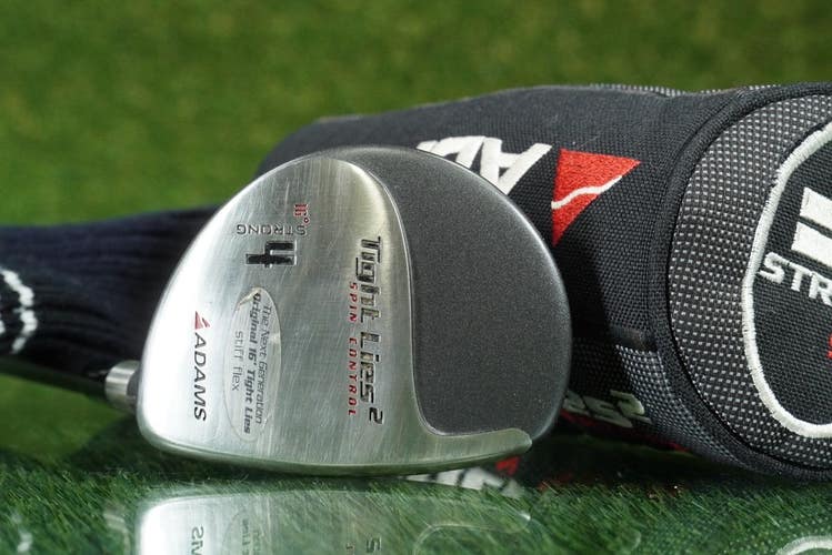 ADAMS TIGHT LIES 4 STRONG FAIRWAY WOOD SPIN CONTROL STIFF FLEX 16 RH ~ MINTY!!