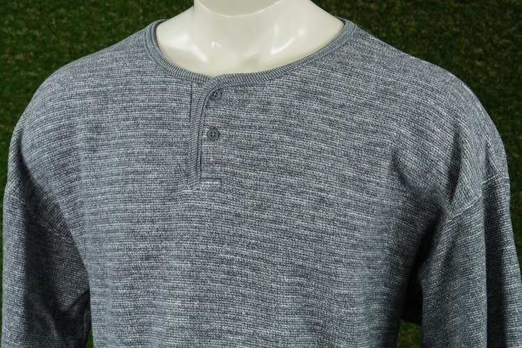 MENS XL EXTRA LARGE FIELDMASTER PULLOVER LONG SLEEVE SWEATER GRAY, VGC