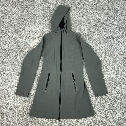 Columbia Coat Womens XS Gray Omni Heat Hooded Softshell Rain Thermal Outdoor
