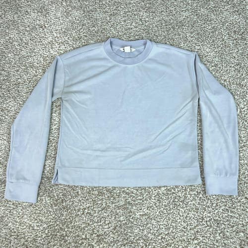 Athleta Sweatshirt Womens XS Blue Seasoft Crewneck Pullover Yoga Lounge Sport
