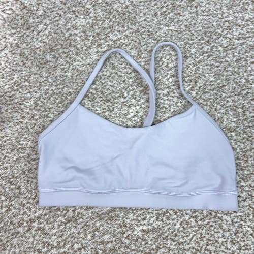 Lululemon Sports Bra Womens 8 Purple Racerback Yoga Gym Workout Flow Y Athletic