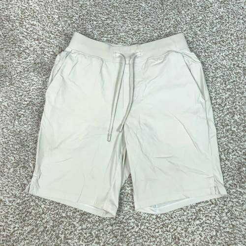 Lululemon Shorts Mens Small Beige Running Athletic Gym License to Train Workout