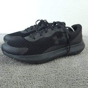 Under Armour Surge 3 Mens Size 11 Running Shoes 3024883-002 Black Low Top