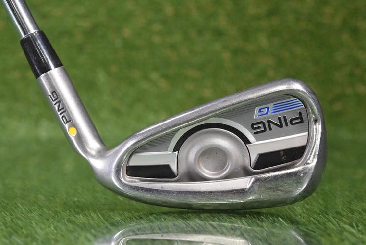 PING G 6 IRON YELLOW DOT AWT 2.0 R REGULAR FLEX STEEL SHAFT ~ L@@K!!