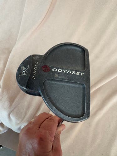 Unisex Odyssey Mallet DFX 2-Ball Right Handed Putter Steel 34.5" (Used)