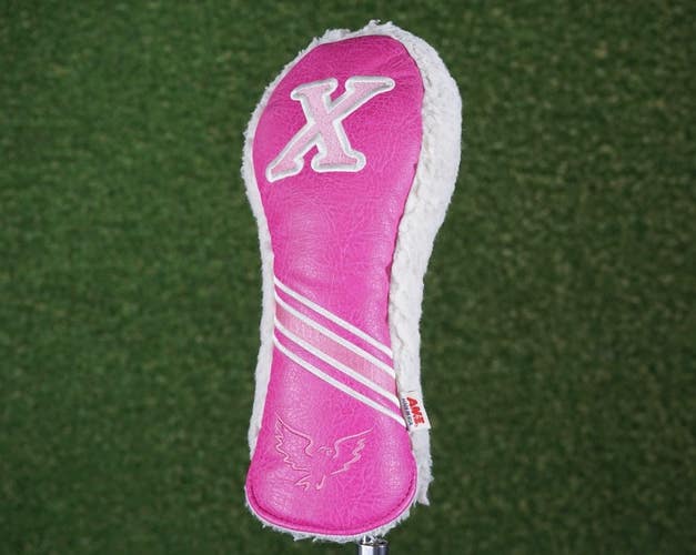 AM&E LADIES FAIRWAY WOOD X HEADCOVER, PINK WHITE ~ L@@K!!