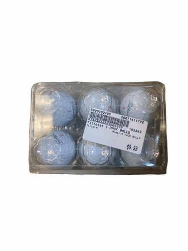 Used Titleist 6 PACK BALLS 6 Pack - Golf Balls 11706-S000382405