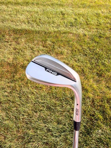Ping s159 Chrome Sand Wedge 56/10 Black Dot Dynamic Gold Stiff Flex 35.5" NICE