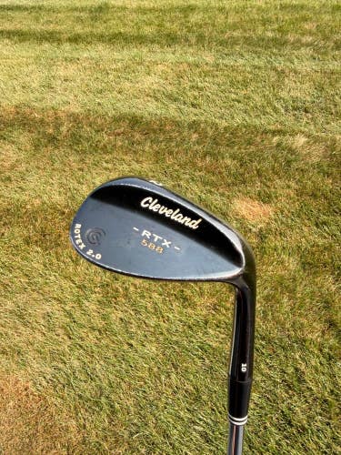 Cleveland 588 RTX 2.0 Black Satin Gap Wedge 52 Dynamic Gold Wedge Flex 35.75"
