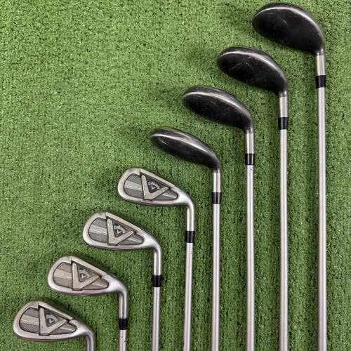 Callaway Edge 2014 Combo Hybrid Iron Set 4-PW SW Womens Ladies Flex Graphite