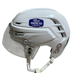 White Small Warrior Alpha One Pro Helmet and Visor Combo Pro Stock (Used) 78056