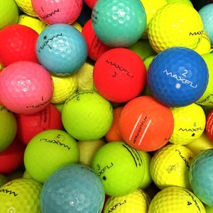 4 Dozen Premium AAA Colored Max-Fli Used Golf Balls......Full Color Mix
