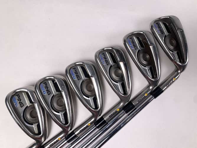 Ping G 2016 Iron Set 5-PW Yellow Dot 1.5* Up KBS Tour 120 120g Stiff RH