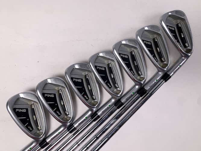 Ping i20 Iron Set 5-PW+AW Green Dot 2* Up CFS Regular Steel RH Midsize Grips