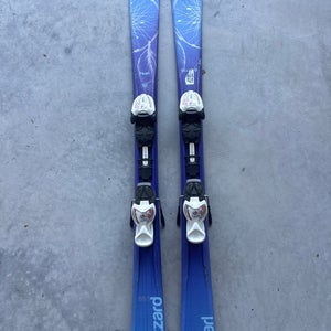 Kid's Blizzard Pearl 120 cm Skis With IQ 4.5 Bindings (Used)