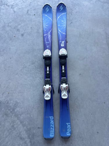Kid's Blizzard Pearl 120 cm Skis With IQ 4.5 Bindings (Used)