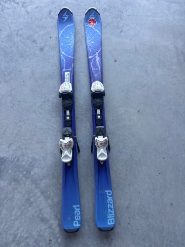 Kid's Blizzard Pearl 120 cm Skis With IQ 4.5 Bindings (Used)