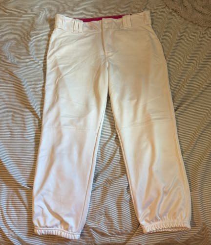 White Women's Large Adult Alleson Game Pants (Used)