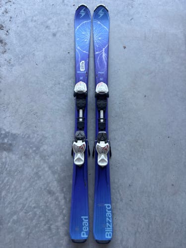 Kid's Blizzard Pearl 130 cm Skis With IQ 7 Bindings (Used)