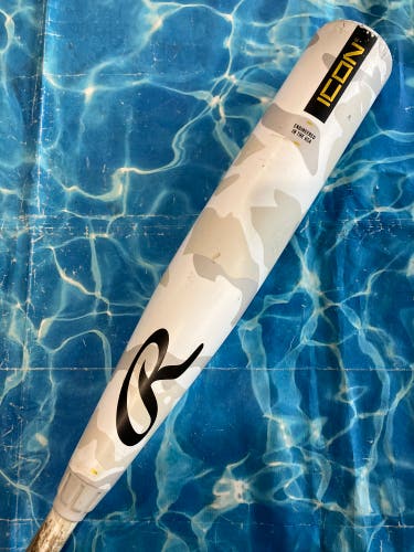 2025 Rawlings Icon Composite Bat USSSA Certified (-5) Composite 25 oz 30" (Used)