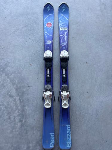 Kid's Blizzard Pearl 120 cm Skis With IQ 4.5 Bindings (Used)