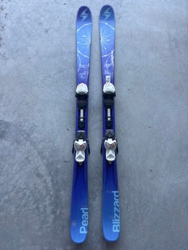 Kid's Blizzard  Pearl 139 cm Twin Tip Skis With IQ 7 Bindings (Used)