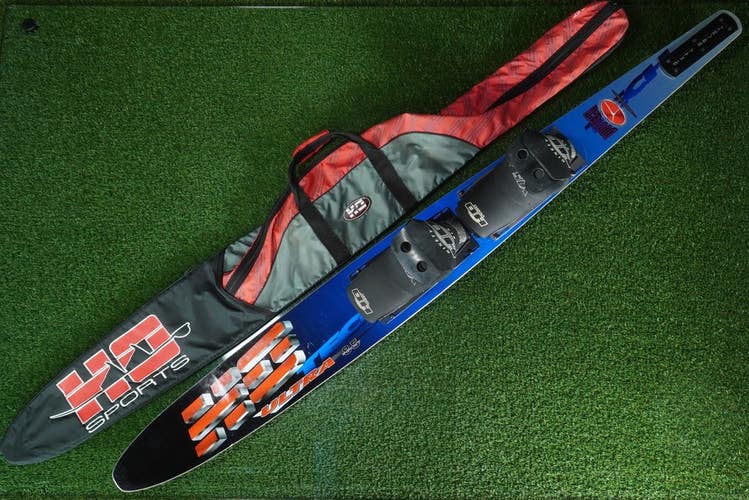 HO SPORTS ULTRA 85 POINT 67 SLALOM WATER SKI, HO 96 XL & LARGE BINDINGS & BAG