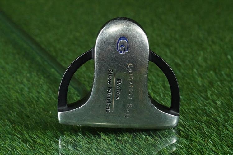 CORNETTA'S GOLF RELAX SLOW MOTION MALLET PUTTER 35 APOLLO STEEL SHAFT LAMKIN RH