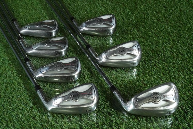 MAGNA FLITE MXL IRONS SET 4-PW SOUTH BAY MID FIRM FLEX STEEL SHAFT RH