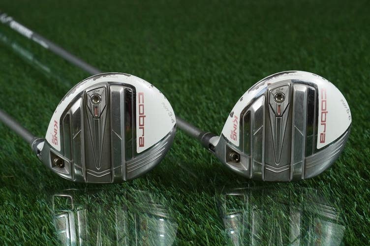 Women's Cobra King F9 3-4 Wood + 5-6 Wood Ladies ATMOS Fujikura 55 RH!