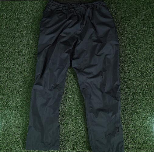 MEN'S 2XL XXL FOOTJOY DRYJOYS STRETCH WIND & RAIN PULLOVER GOLF PANT BLACK