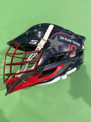 Showtime Lacrosse Blue & Red Adult Cascade S Helmet (Used) | OSFM