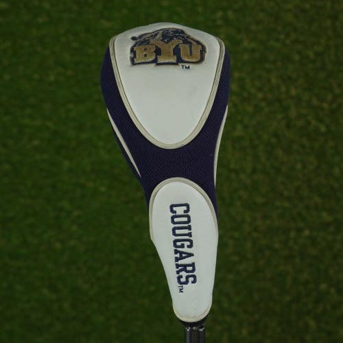 BYU COUGARS X FAIRWAY WOOD HEADCOVER BLUE / WHITE ZIPPER CLOSURE ~ L@@K!!