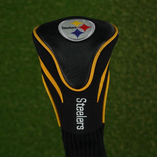TEAM GOLF PITTSBURGH STEELERS NFL X FAIRWAY WOOD HEADCOVER BLACK / GOLD ~ L@@K!!