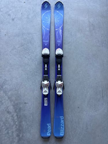 Kid's Blizzard Pearl 130 cm Skis With IQ 7 Bindings (Used)