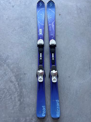 Kid's Blizzard Pearl 130 cm Skis With IQ 7 Bindings (Used)