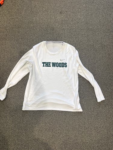 Dartmouth College White Men's Nike Dri-Fit Long Sleeve Shirt (Used) | Large
