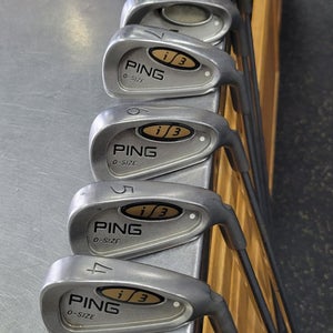 Used Ping I3 OS WHITE DOT Mens Iron Set RH 4I-9I 11497-S000159639