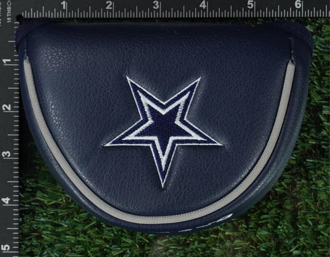 DALLAS COWBOYS NFL MALLET PUTTER HEADCOVER CLOSURE BLUE / WHITE ~ L@@K!!