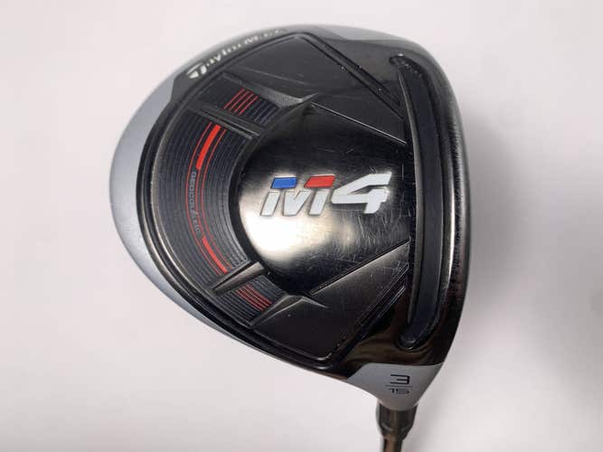 TaylorMade M4 3 Fairway Wood 15* Bassara e42x5ct Senior Graphite Mens RH