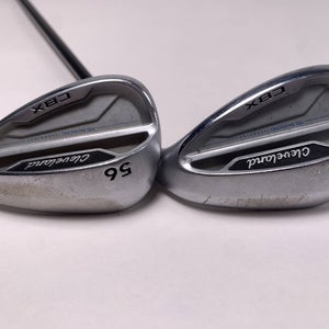 Cleveland CBX Wedge Set 56* 12 60* 10 Rotex Precision Wedge Graphite Mens RH