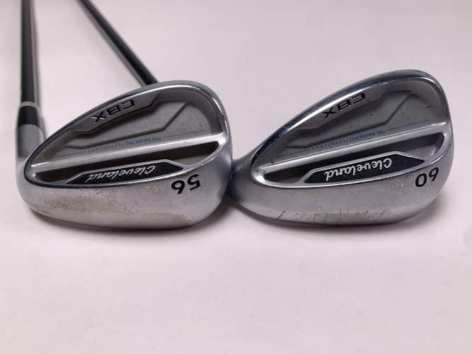 Cleveland CBX Wedge Set 56* 12 60* 10 Rotex Precision Wedge Graphite Mens RH