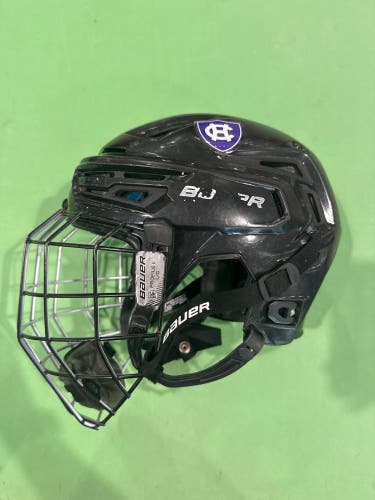 Black Medium Bauer Re-Akt 150 Helmet (Used) Holy Cross